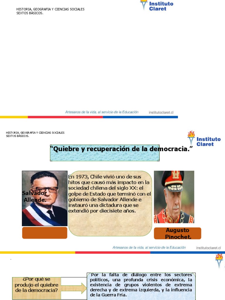 Quiebre y retorno de la democracia en Chile | PDF | Ideologías ...