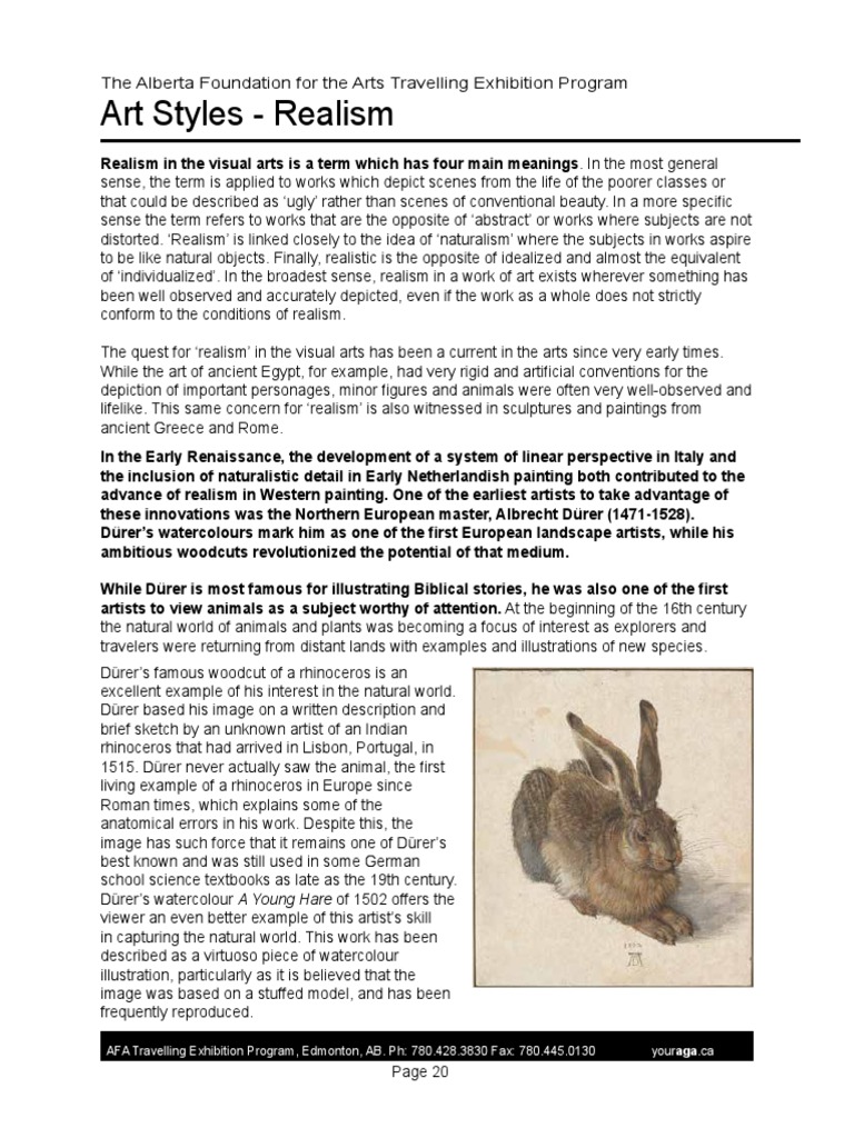Overview of Realism in Art History | PDF | Realism (Arts) | Paintings