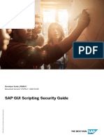 SAP GUI Scripting Security Guide: Developer Guide - PUBLIC Document Version: 7.70 PL0 - 2021-01-05