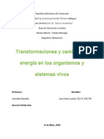 Transformaciones y Cambios de Energía en Los Organismos y Sistemas Vivos - 070055