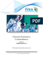 CIENCIAS FORENSES Y CRIMINALISTICA MODULO 1-CRIMINALISTICA I