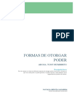 Formas de Otorgar Poder