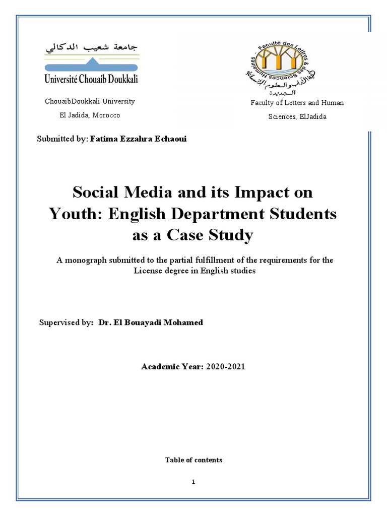 Social Media's Impact on Youth Behavior | PDF | Popular Culture & Media ...