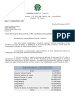 STF solicita reajuste de 5% para Judiciário