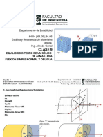 EyRM Clase 9 Flexión Simple Normal y Oblicua