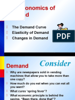 The Demand Curve Elasticity of Demand Changes in Demand