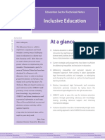 Inclusive Education: at A Glance