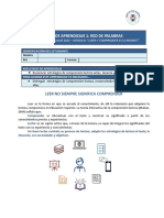 Taller 1 "¿LEER Y COMPRENDER ES LO MISMO - " - Guía de Aprendizaje.