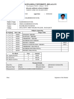 Rani Channamma University, Belagavi: Exam Application Form