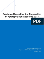 Guidance Manual For The Preparation of Appropriation Accounts 2017