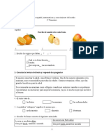 Examen para Segundo Grado Segundo Trimestre