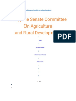 Philippine Senate Committee On Agriculture and Rural Development