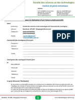 UDM FST GM Contrat Licence Professionnelle