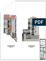 Elevacion Principal Elevacion Frontal: ESCALA: 1/75 ESCALA: 1/75