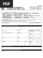 Employer'S Change of Information Form (Ecif) : Instructions Requirements