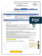 Modulo de Comunicación 1 Grado Sec - Semana 3