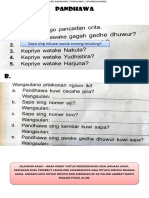 Evaluasi Bahasa Jawa Pasinaon 1 Piwulang 1
