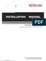 Installation Manual: Two-Way Cassette Type