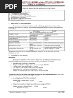 Lesson 15 Home Office, Branch and Agency Accounting