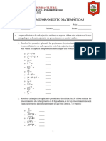 Plan de Mejoramiento Matemáticas