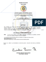 República de Colombia Rama Judicial: Certificado de Antecedentes Disciplinarios de Abogados