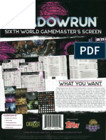 (CAT28001) Shadowrun 6th - GM Screen (600dpi) (Ocr, Bookmarked)
