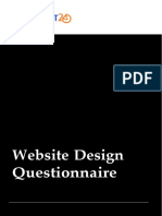 Website Questionnaire Website Design Questionnaire Design Questionnaire