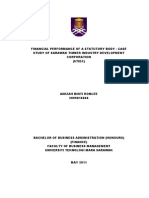 Financial Performance of A Statutory Body - Case Study of Sarawak Timber Industry Development Corporation