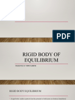 Rigid Body Equilibrium in 2D and 3D