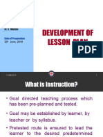 NITTTR Kolkata: Development of Lesson Plan