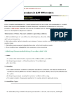 Explain Pricing Procedure in SAP MM Module