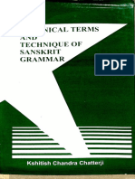 Technical Terms and Technique of Sanskrit Grammar - Kshitish Chandra Chartterji - Text