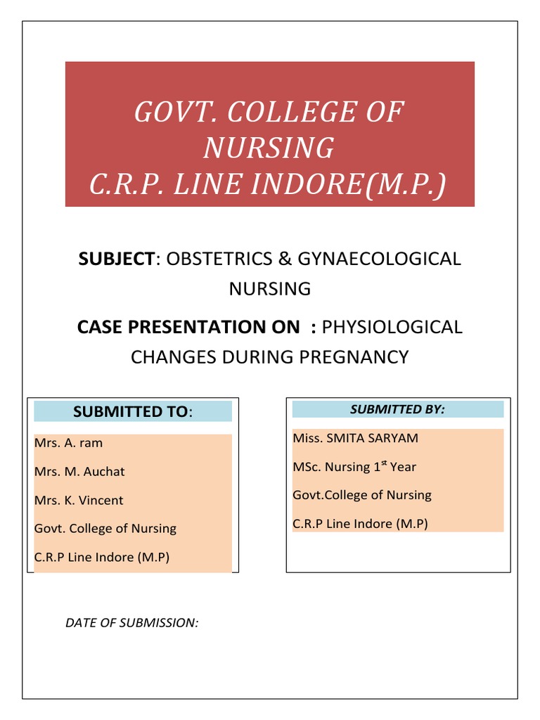 PHYSIOLOGICAL CHANGES DURING PREGNANCY1may 20222 | PDF | Uterus | Pregnancy
