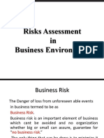 Risk Assessment in Business Enviornment