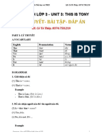 LOP 3 - UNIT 3 - Ly Thuyet - Bai Tap - DAP AN