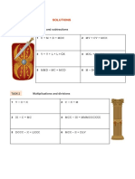 Calculations in Rome Task 1: Solutions