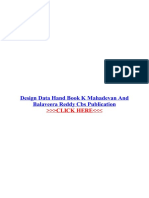 Design Data Hand Book K Mahadevan and Balaveera Reddy Cbs Publication