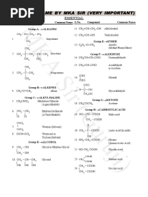 Common Names (Organic Compounds)