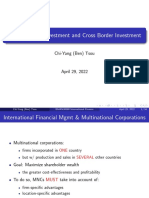 8. Foreign Direct Investment and Cross Border Investment