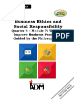 Bus - Ethics - q4 - Mod7 - Ways To Improve Business Practices Guided by The Philosophies Belief System or Filipino Values - Final