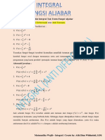 Pengertian Dan Sifat-Sifat Integral Tak Tentu Fungsi Aljabar.