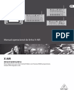 Manual de Instruções Behringer X Air XR18 (Português - 46 Páginas)
