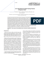 Investigations On The High Molecular Weight Foaming Fractions