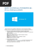 How To Install Windows 10: Full Installation