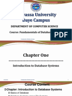 Fundamentals of Database Systems Introduction