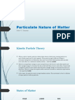 Particulate Nature of Matter: Grade 7C: Chemistry