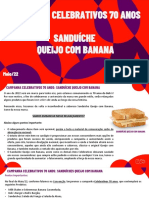 Sanduíche Queijo com Banana retorna em campanha de 70 anos do Bob's