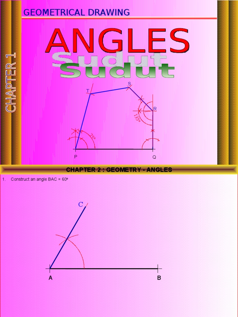 Geometrical Angle Construction Guide | PDF | Science & Mathematics