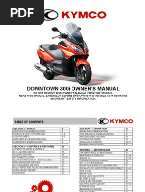 Kymco Downtown 300i Spare Parts Diagram Pdf | Reviewmotors.co