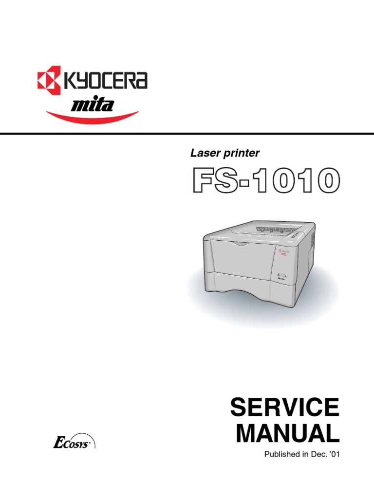 Kyocera FS--1010 Service Manual | Electrical Connector | Printer (Computing)